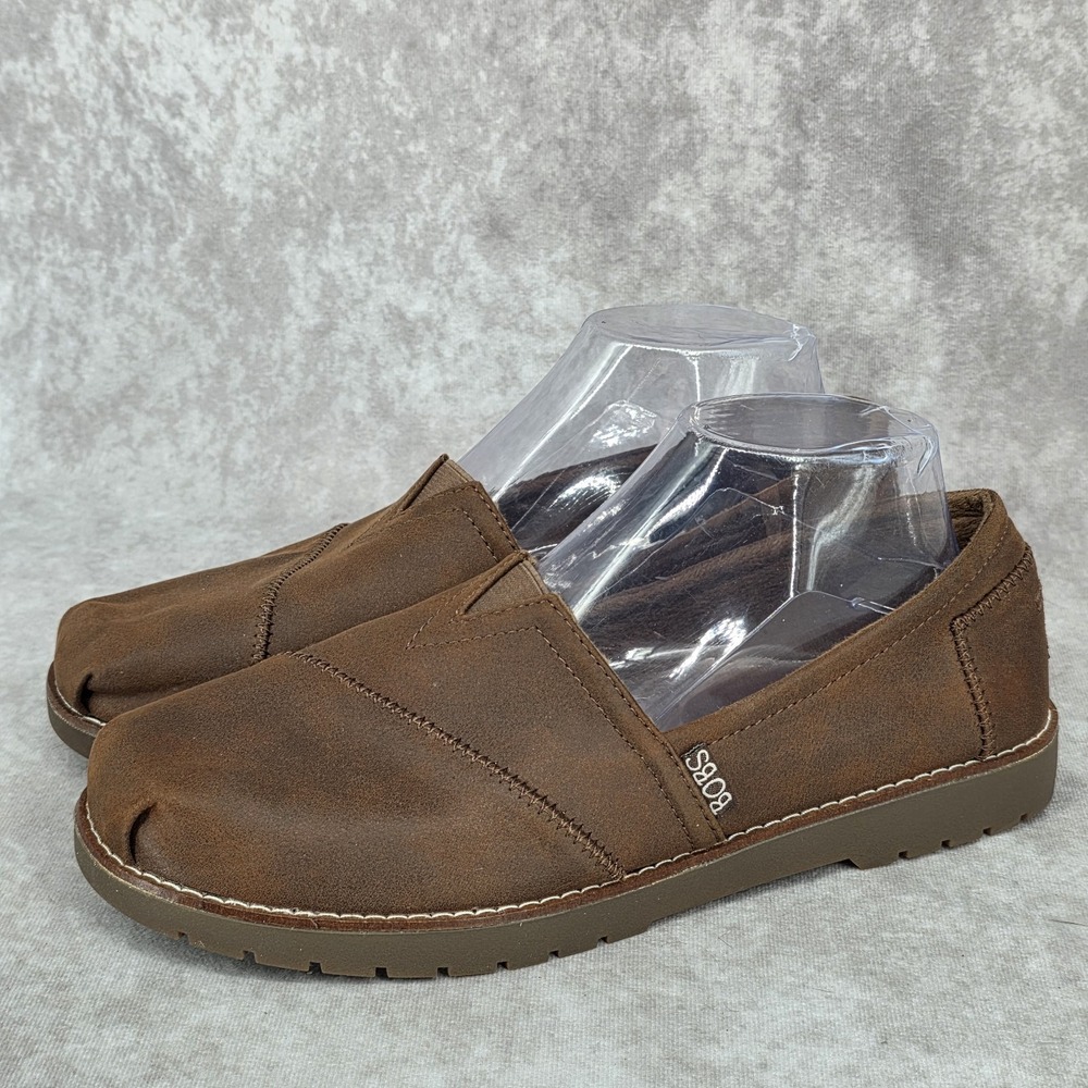 Skechers BOBS Chill Lugs Urban Spell Slip-ons Shoes Womens Size 9.5 Brown